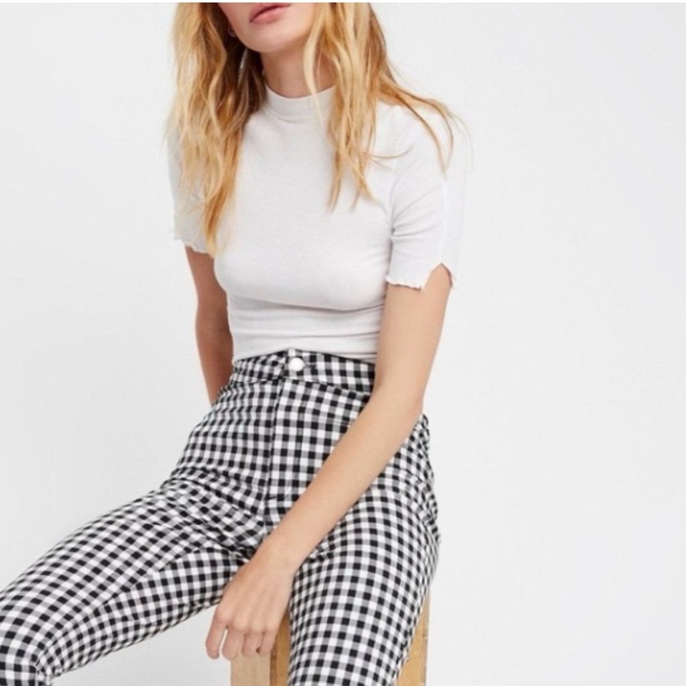 Free People Gingham Pants